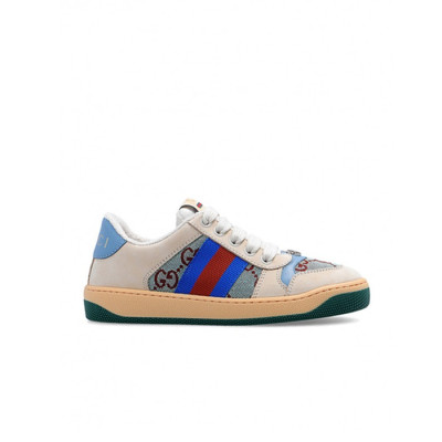 구찌 남/녀 GG 스크리너 블루 스니커즈 【매장-120만원대】 - Gucci Unisex Blue Sneakers - gu1035x