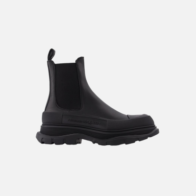 알렉산더맥퀸 여성 트레드 슬릭 부츠 블랙 가죽 【매장-100만원대】 - Alexander McQueen Womens Black Boots - aq30x