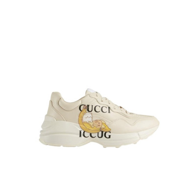 구찌 남/녀 바나나 라이톤 스니커즈 【매장-140만원대】 - Gucci Unisex Ivory Sneakers - gu1054x