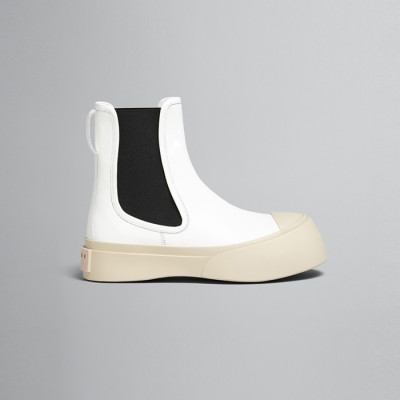 마르니 여성 파블로 화이트 가죽 첼시 부츠【매장120만원대】 - Marni Womens White Boots - ma22x