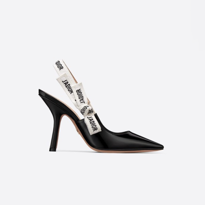 디올 여성 JADIOR 페이던트 슬링백 펌프스10cm KCC201VNR 【매장-140만원대】 - Dior Womens Black Pumps - di774x