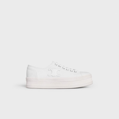 셀린느 여성 로우 레이스업 스니커즈 옵틱 화이트【매장150만원대】 - Celine Womens White Sneakers - ce234x