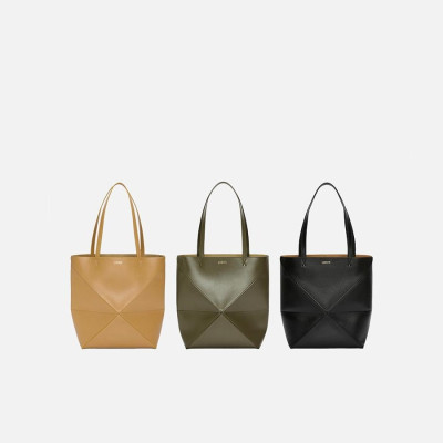 로에베 남/녀 샤이니 카프스킨 미디엄 퍼즐 폴드 토트 백 【매장-270만원대】 - Loewe Unisex Shoulder Bag - loe801x