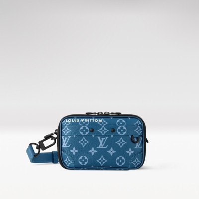 루이비통 남성 메신저 M82801 - Louis vuitton Mens Blue Cross Bag - lv1975x