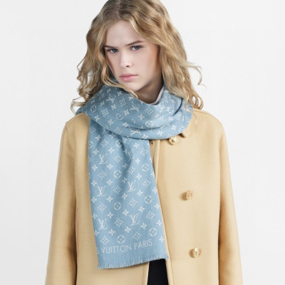 루이비통 여성 블루 머플러 - Louis vuitton Womens Blue Muffler - lv1977x