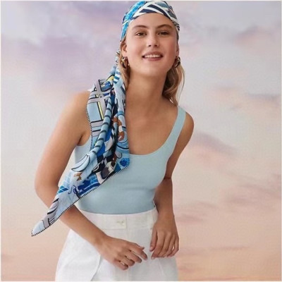 에르메스 여성 캐시 블루 스카프 - Hermes Womens Blue Scarf - he415x