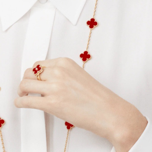 반클리프 아펠 여성 옐로우 골드 반지 - Van Cleef & Arpels Womens Gold Ring - acc363x