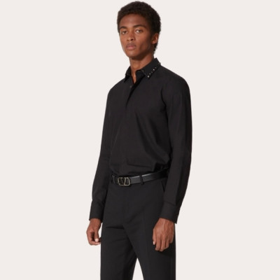 발렌티노 남성 스터시 블랙 셔츠 - Valentino Mens Black Shirts - va326x