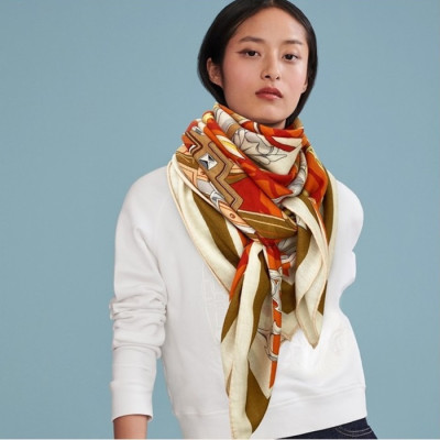 에르메스 여성 레드 스카프 - Hermes Womens Red Scarf - he427x