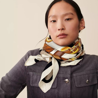 에르메스 여성 블랙 스카프 - Hermes Womens Black Scarf - he442x