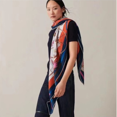 에르메스 여성 네이비 스카프 - Hermes Womens Navy Scarf - he467x