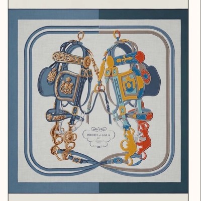 에르메스 여성 블루 스카프 - Hermes Womens Blue Scarf - he487x