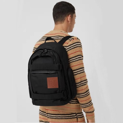 버버리 남성 블랙 백팩 - Burberry Mens Black Back Pack - bu318x