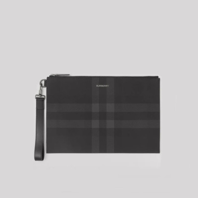 버버리 남성 그레이 클러치 - Burberry Mens Gray Clutch - bu320x