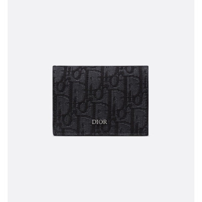 디올 남성 블랙 카드 지갑 - Dior Mens Black Card Wallets - di818x