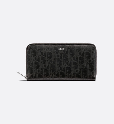 디올 남성 블랙 지퍼돌이 장지갑 - Dior Mens Black Zippy Wallets - di827x