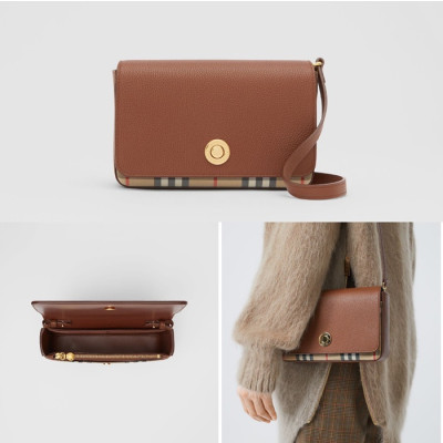 버버리 여성 카멜 숄더백 - Burberry Womens Camel Shoulder Bag - bu327x