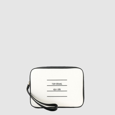 톰브라운 남성 페이퍼 라벨 파우치 - Thom Browne Mens Paper Label Pouch - th128x