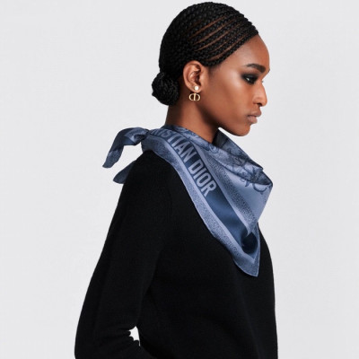 디올 여성 블루 스카프 - Dior Womens Blue Scarf - acc843x