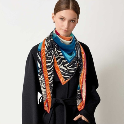 에르메스 여성 오렌지 스카프 - Hermes Womens Orange Scarf - he503x