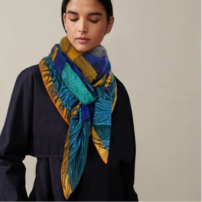 에르메스 여성 블루 스카프 - Hermes Womens Blue Scarf - he506x