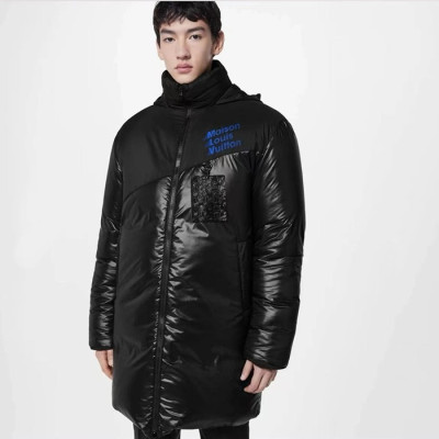 루이비통 남성 모던 블랙 양면패딩 - Louis vuitton Mens Black Padding - lv2023x