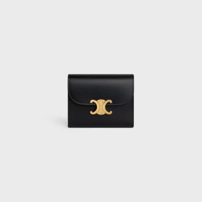 셀린느 여성 블랙 반지갑 - Celine Womens Black Wallets - ce250x