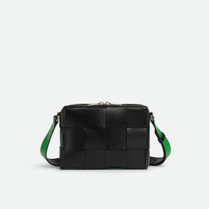 보테가베네타 남성 블랙 카메라백 - Bottega Veneta Mens Black Camera Bag - bv243x