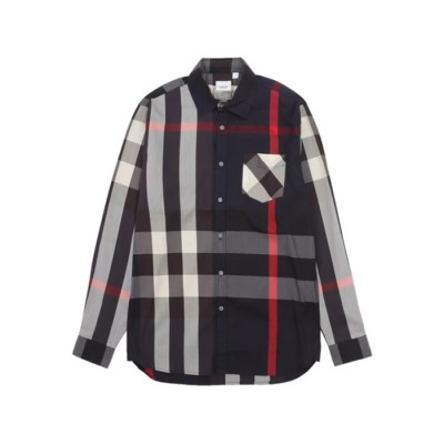 버버리 남성 네이비 셔츠 - Burberry Mens Navy Shirts - bu343x