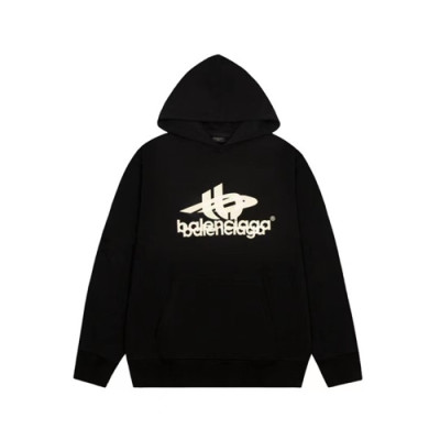 발렌시아가 남성 블랙 후드티 - Balenciaga Mens Black Hoodie - ba835x