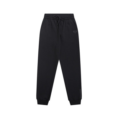 프라다 남성 블랙 트레이닝 팬츠 - Prada Mens Black Training Pants - pr834x