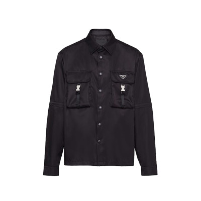 프라다 남성 모던 블랙 셔츠 - Prada Mens Black Shirts - pr835x