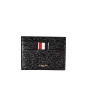 톰브라운 남성 블랙 카드 지갑 - Thom Browne Mens Black Card Wallets - th129x