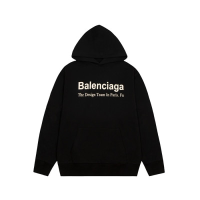 발렌시아가 남성 블랙 후드티 - Balenciaga Mens Black Hoodie - ba839x