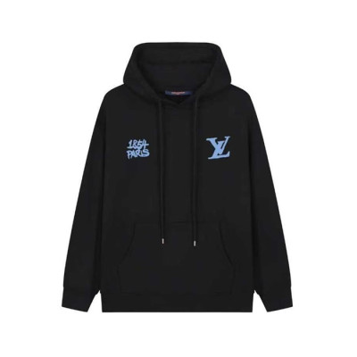 루이비통 남성 블랙 후디 - Louis vuitton Mens Black Hoodie - lv2032x