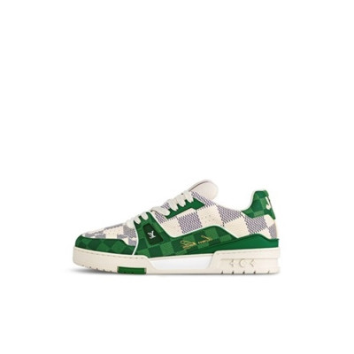 루이비통 남성 그린 스니커즈 - Louis vuitton Mens Green Sneakers - lv2039x