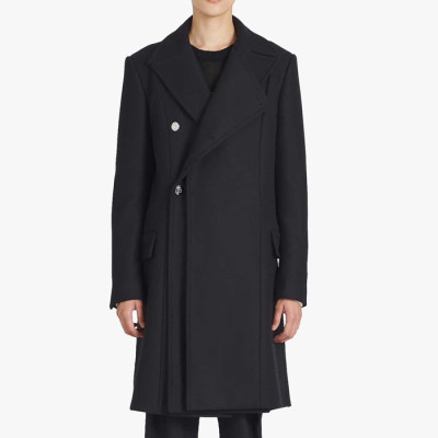 발망 남성 블랙 코트 - Balmain Mens Black Coats - bam236x