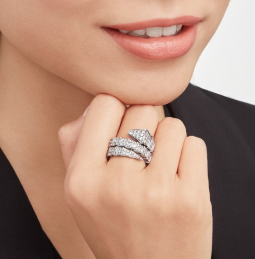 불가리 여성 화이트 골드 반지 - Bvlgari Womens White Gold Ring - acc380x