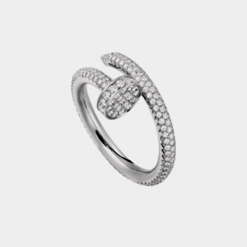 까르띠에 여성 화이트 골드 반지 - Cartier Womens White Gold Ring - acc381x