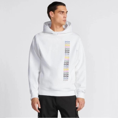 디올 남성 화이트 후드티 - Dior Mens White Hoodie - di866x