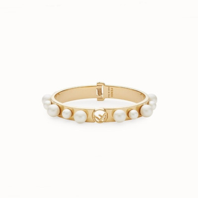 펜디 여성 골드 팔찌 - Fendi Womens Gold Bangle - acc504x