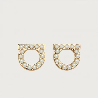 페라가모 여성 진주 이어링 - Ferregamo Womens Yellow Gold Earring - acc526x