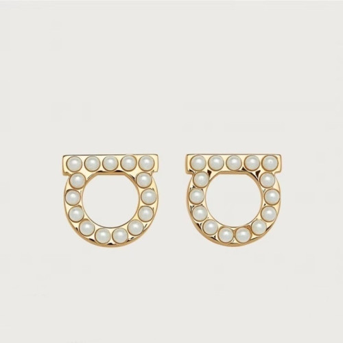 페라가모 여성 진주 이어링 - Ferregamo Womens Yellow Gold Earring - acc526x