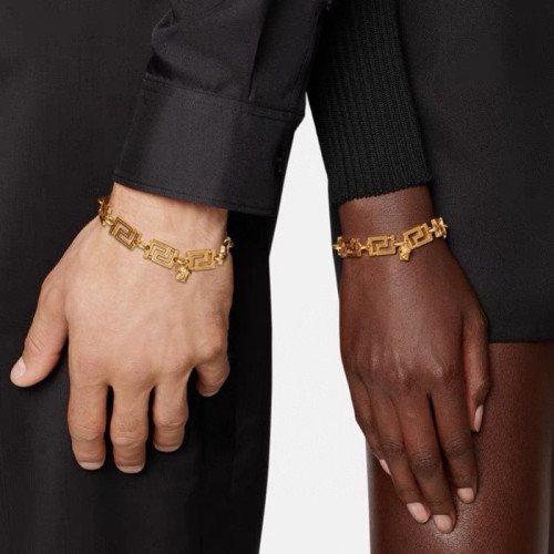 베르사체 남/녀 옐로우 골드 팔찌 - Versace Unisex Yellow Gold Bangle - acc548x