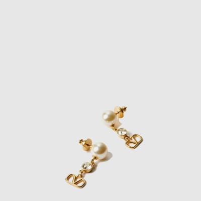 발렌티노 여성 크리스털 브이로고 시그니처 이어링 - Valentino Womens Crystal V-logo Signature Earring - acc609x