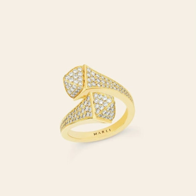 반들러 여성 골드 반지 - Marli Womens Gold Ring - acc611x