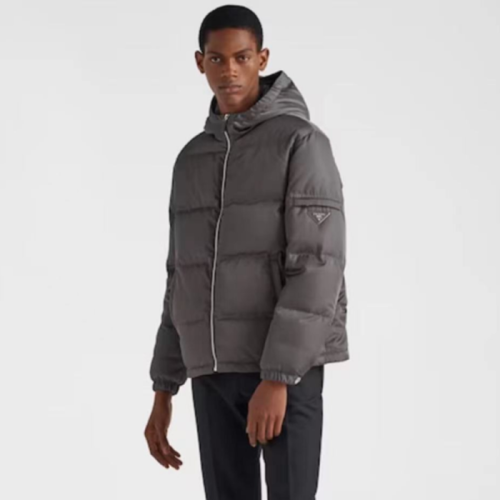프라다 남성 그레이 다운 패딩 - Prada Mens Gray Down Padding - prc862x