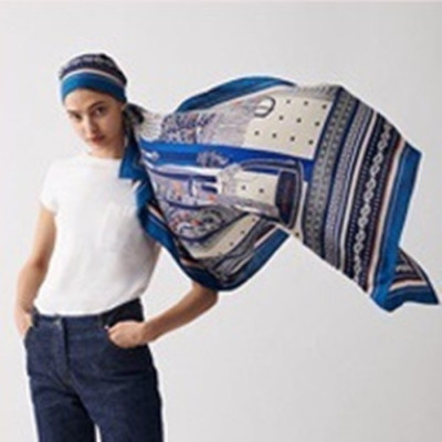 에르메스 여성 블루 스카프 - Hermes Womens Blue Scarf - he540x