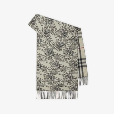 버버리 남/녀 그레이 머플러 - Burberry Unisex Gray Muffler - bu355x