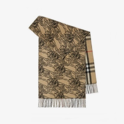 버버리 남/녀 카멜 머플러 - Burberry Unisex Camel Muffler - bu356x